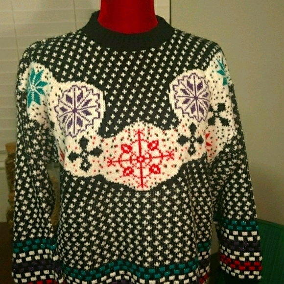 Vintage JJ Browne Snowflake Christmas Sweater - Picture 3 of 9